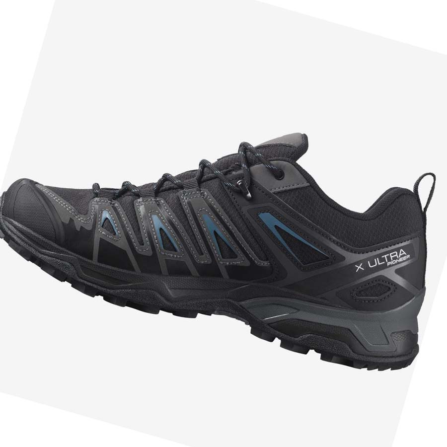 Salomon X ULTRA PIONEER CLIMASALOMON™ WATERPROOF Erkek Yürüyüş Ayakkabısı Siyah | TR 3556KOR